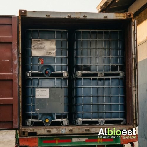 Loading Molasses with IBC Totes by Albioest